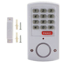 Door Window Alarm Security System Home Wireless Battery Burglar Keypad White