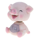 Bobble Head Pig Bobbing Heads Animal Pet Toys for Car Vehicle Decoration C