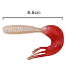 16Pcs/Set Lead Hooks Set + Soft Lures Artificial Worm Shrimp Minnow Baits L
