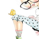 Cute Girl Patches Transfer Iron On Parches DIY Washable Stickers Clothes DecorLJ