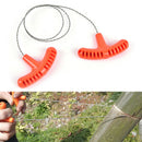 1x stainless steel wire saw outdoor camping emergency survival gear tools Chic O