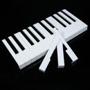 52Pcs New Piano Keytops White Plastic Keytops Kit + Fronts Replacement Key Tops