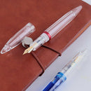 0.5mm Nib Fountain Pen with Eyedropper High Capacity Transparent Pens Offic Y4T4
