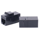 Black RJ45 Female to Female UTP CAT5e Jack Inline Coupler B Ew