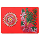 DIY Flower Special Shape Diamond Painting Leather Passport Protective Cover