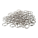 25mm Shiny Metal Double Loop Split Ring Key Holder Keyring 100 Pcs P9W5