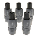 5 Pieces 71mm 4-Pin Audio Cable Plug Sockets For K4CF Ohm Connector
