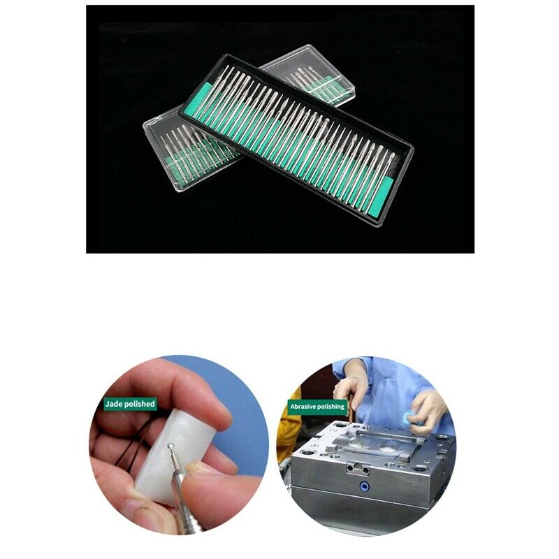 10Pcs Diamond Drill Bits Set Electric Machine Rotate Cuticle Cleaning Burr  Z8C6