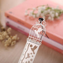 4 Pcs Creative Ultra-thin Hollow Metal Fairy Tale World Ruler Bookmark 14*2.5cm