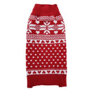 Pet Red Snowflake Turtleneck Sweater for Small Dogs S