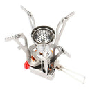 2PCS Portable Camping Stoves Backpacking Stove with Piezo Ignition Adjustab