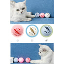 3pcs 5cm Plastic Interactive Cat Ball Toys Funny Bell Ball Flash Light Ball