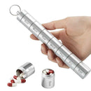 Aluminum Alloy Outdoor Travel Portable Waterproof Pill Case Detachable 7 Days