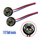 2Pcs 1157 Bulb Socket BAY15D Lamp Holder Adapter Base Connector For Brake Lig FT