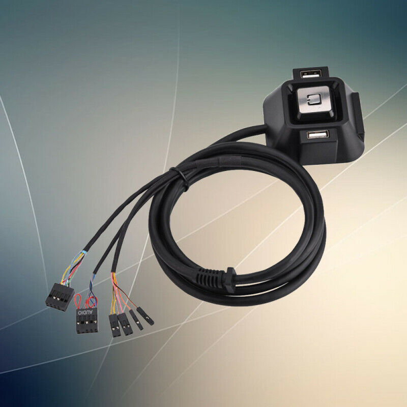 1.2 m PC Desktop Computer Case Power Supply on/off USB Reset HDD Button Switch