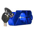 Blue Universal Motorbike Brake Lock Anti Theft Handlebar Throttle Grip Security