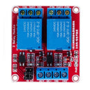 DC 24V 2 Channel relay module With optocoupler isolation Support High-level