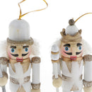4Pcs Wooden Christmas Nutcrackers Ornaments, Wood Nutcrackers Figures for Home