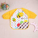 Cartoon Baby Bib Waterproof Colored Infant Long Sleeve Apron Coverall Smock A