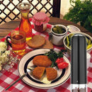 Electric Pepper Mill Grinder Salt Spice Herb Mill Kitchen Tool with Led Lig