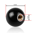M12*1.25MM Black 8 Billiard Manual Gear Shift Knob with 3 Nuts Insert Kitssert