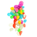 50 Pcs Glow Decorative Stones Rocks for Garden Lawn Yard, Aquarium, Walkway,