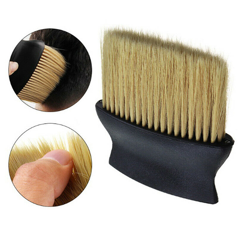 Yellow Soft Neck Face Duster Brush Barber Hair Cleaning Remove Salon Tool P Gw