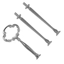 5set 2 3 Tier Cake Plate Stand Heavy Metal Center Handle Fitting Hardware R