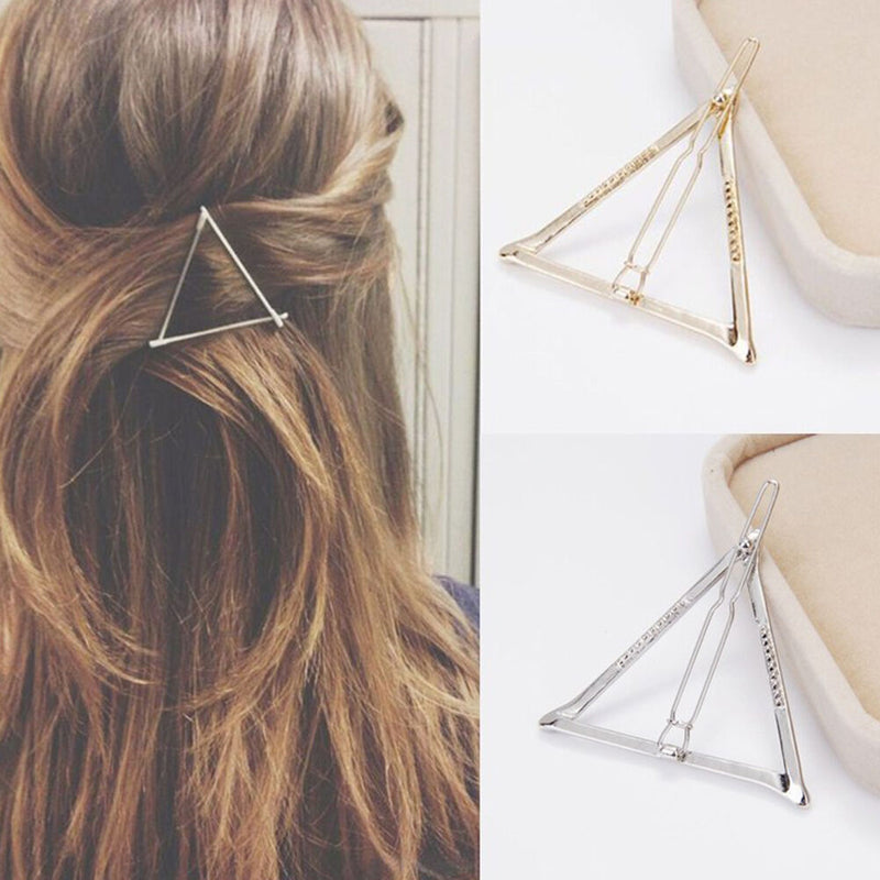 2X Women Korean Style Triangle Hairpin Hair Clip Hair Accessories Bobby PinsG Gw