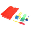 5x Sponge Roller Brush, Paint Palette Tray, Children Graffiti Painting Tool