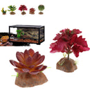 2PCS Terrarium Artificial Succulent Plant Reptile Vivarium Landscaping Decor