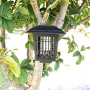 2 In 1 Solar Powered UV Mosquito Insect Zapper Killer Bug &LED Garden Light Lamp