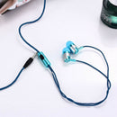 H-169 3.5mm MP3 MP4 Wiring Subwoofer Braided Cord, Universal Music Headphon B8N9