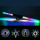 30 Pattern Colorful LED Bicycle Hub Light Night Cycling Tyre Wheel Warning Light