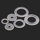 70pc M10,12,14,16,18,20 Clear Nylon Plastic Plain Washers Kit Fit Metric Screws