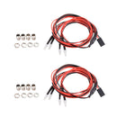 2 Set Headlights 3mm for 1/5 1/8 1/10 1/12 1/16 RC Car Truck 4 LED Light Kit