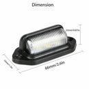 2Pcs Universal 6 SMD LED License Plate Tag Light Lamps For Truck SUV Trailer Van