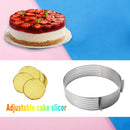 Adjustable Cake Layered Slicer Stainless Steel DIY Round Bread Mould Tools
