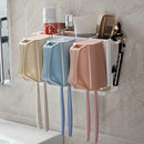 Useful Toothbrush Holder Dust-proof Toothpaste Stand Squeezer Suction Bathroom