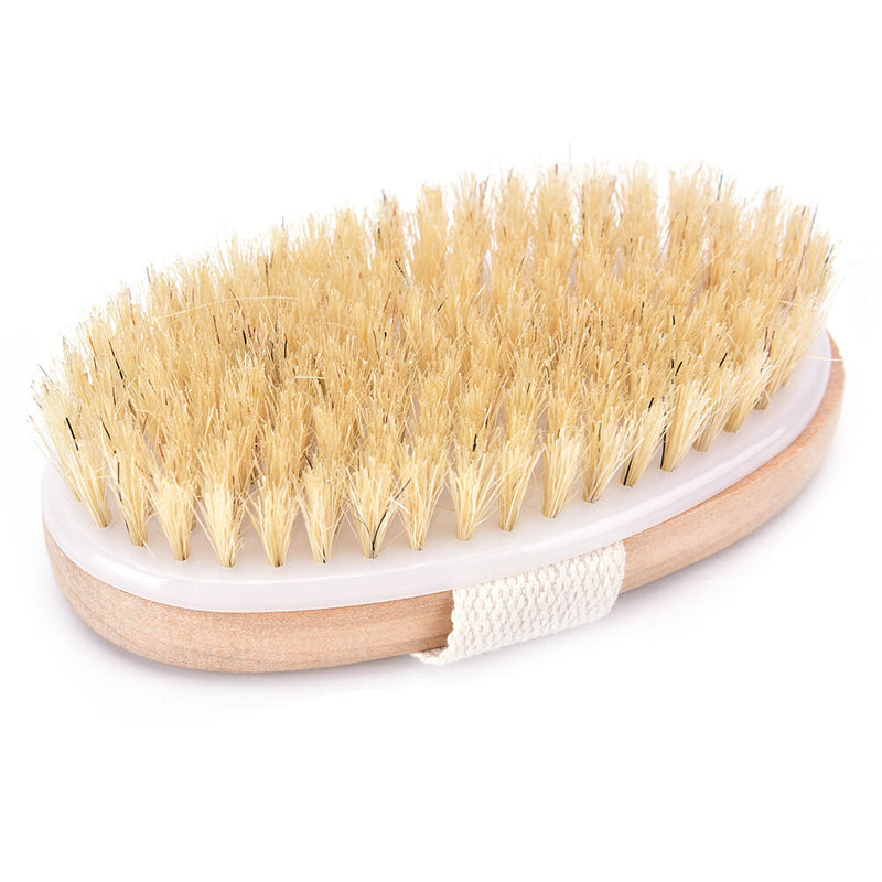 New 1pc dry skin body natural bristle brush soft spa brush bath massager home 3C