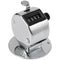 5X(Round Base 4 Digit Manual Hand Tally Mechanical Palm Click Counter K9Y8)