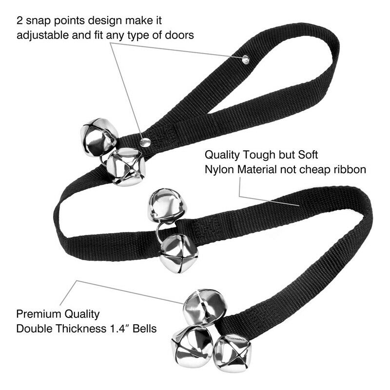 2 Pack Dog Doorbells for Potty Training Potty Bells with 7 Extra Loud Bells