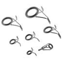 7pc Rod Repair Kit Mixed Size Fishing Rod Guides Line Ring for Rod Repairing