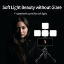 RGB LED Video Light with Softbox Mini Photo Light for GoPro DSLR Camera A