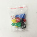 6Pcs Plastic Chessman Chess Pieces Game Dice for Children Kids Playing Games