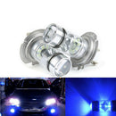 Pair Universal H7 10000K 100W DRL Fog Driving Light Lamps Blue