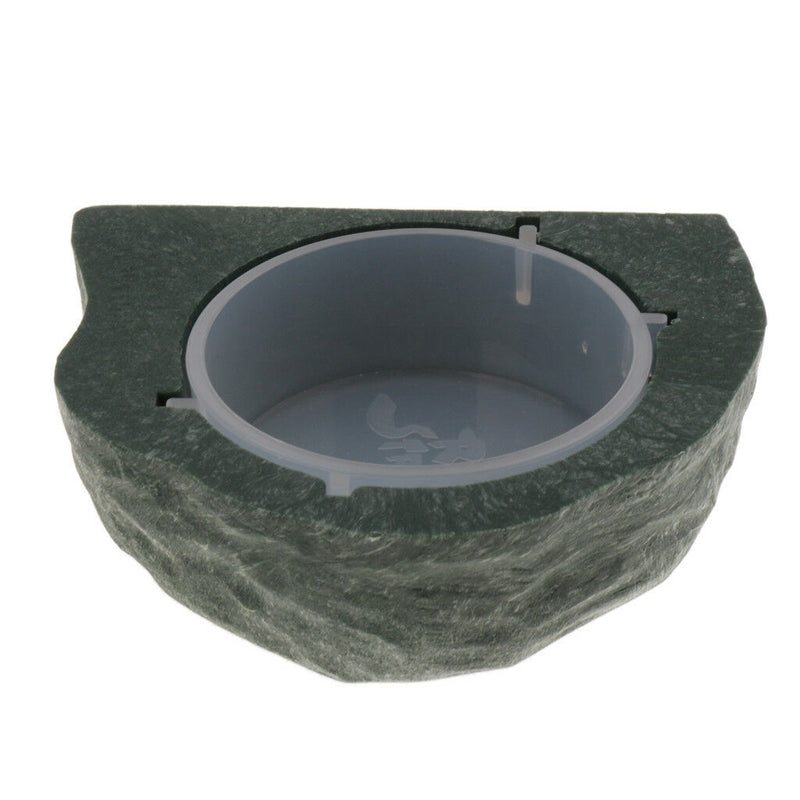 2x Gecko Earth Ledge Magnetic Hanging Feeder Bowl Reptile Terrarium Decor