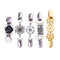 Retro Shawl Clips with Chain - Pack of 5 - Cardigan Shrug Sweater Clips Clasp,