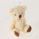 5x Beige Plush Bouquet Bear Pendant Decor Key Chain Keychain for Bag Cellphone