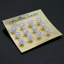 Sweet 12Pcs Women Wedding Headwear Jewelry Rhinestone Twists Spiral Hairp HPZ